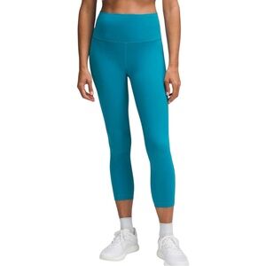 Lululemon Wunder Train High-Rise Crop 23" size 4 in Hawaiian Blue